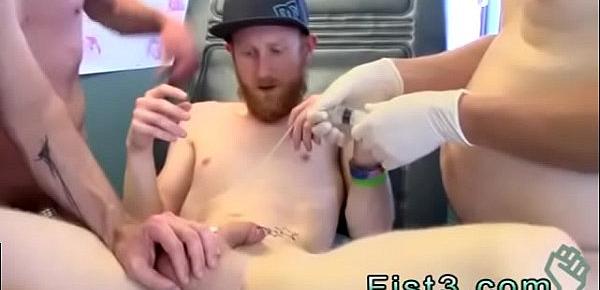  Men fist to cum loses gay xxx First Time Saline Injection for Caleb